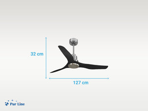 Ventilador de techo Reversible Termostato Wifi Motor DC Techos Inclinados Mando a Distancia Adaptador 2/3 Aspas Hypersilence Memoria 6