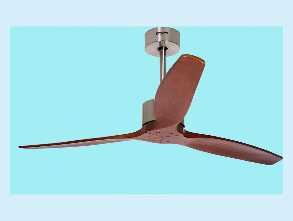 Ventilador de techo 35W reversible y 3 aspas de madera 132 cm