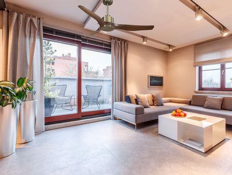 Ventilador de techo Reversible Termostato Wifi Motor DC Techos Inclinados Mando a Distancia Adaptador 2/3 Aspas Hypersilence Memoria 3