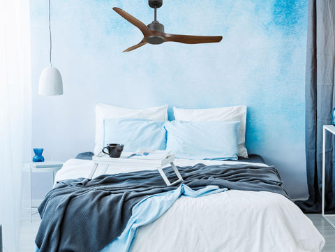 Ventilador de techo Reversible Termostato Wifi Motor DC Techos Inclinados Mando a Distancia Adaptador 2/3 Aspas Hypersilence Memoria 6
