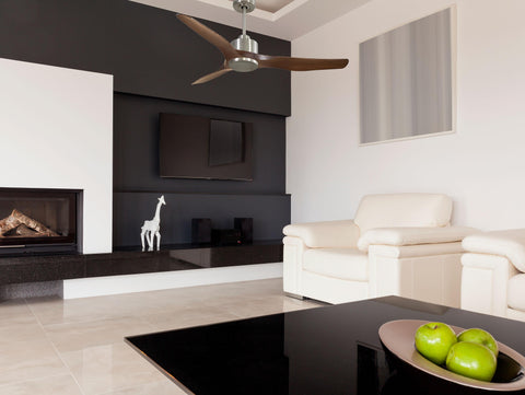 Ventilador de techo Reversible Termostato Wifi Motor DC Techos Inclinados Mando a Distancia Adaptador 2/3 Aspas Hypersilence Memoria 7