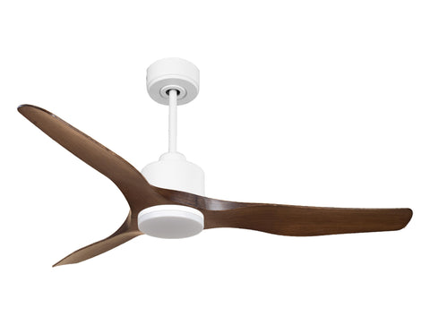 Ventilador de techo Reversible Termostato Dimable Wifi Motor DC Techos Inclinados Mando a Distancia Luz tres tonos Adaptador 2/3 Aspas Hypersilence Memoria 1