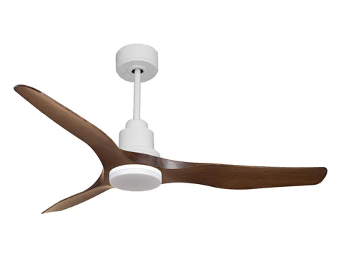 Ventilador de techo Reversible Termostato Dimable Wifi Motor DC Techos Inclinados Mando a Distancia Luz tres tonos Adaptador 2/3 Aspas Hypersilence Memoria 1