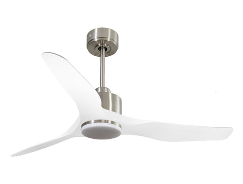 Ventilador de techo Reversible Termostato Dimable Wifi Motor DC Techos Inclinados Mando a Distancia Luz tres tonos Adaptador 2/3 Aspas Hypersilence Memoria 1