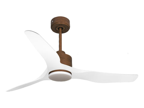 Ventilador de techo Reversible Termostato Dimable Wifi Motor DC Techos Inclinados Mando a Distancia Luz tres tonos Adaptador 2/3 Aspas Hypersilence Memoria 1