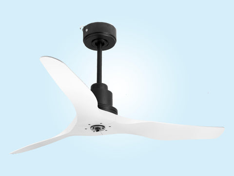 Ventilador de techo Reversible Termostato Dimable Wifi Motor DC Techos Inclinados Mando a Distancia Luz tres tonos Adaptador 2/3 Aspas Hypersilence Memoria 2