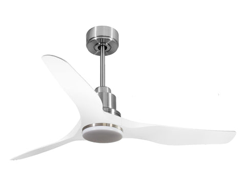 Ventilador de techo Reversible Termostato Dimable Wifi Motor DC Techos Inclinados Mando a Distancia Luz tres tonos Adaptador 2/3 Aspas Hypersilence Memoria 1