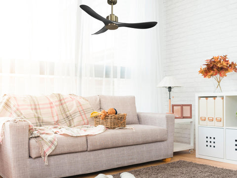 Ventilador de techo Reversible Termostato Wifi Motor DC Techos Inclinados Mando a Distancia Hypersilence Memoria 7