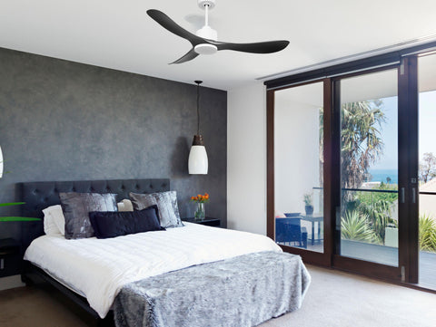 Ventilador de techo Reversible Termostato Wifi Motor DC Techos Inclinados Mando a Distancia Hypersilence Memoria 7