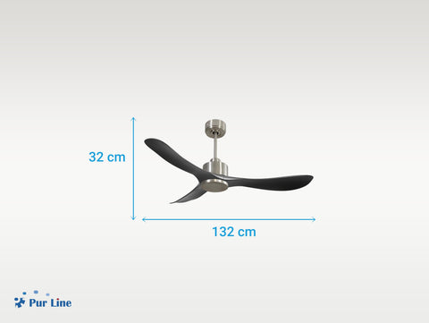 Ventilador de techo Reversible Termostato Wifi Motor DC Techos Inclinados Mando a Distancia Hypersilence Memoria 6