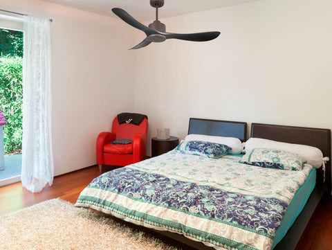 Ventilador de techo Reversible Termostato Wifi Motor DC Techos Inclinados Mando a Distancia Hypersilence Memoria 7