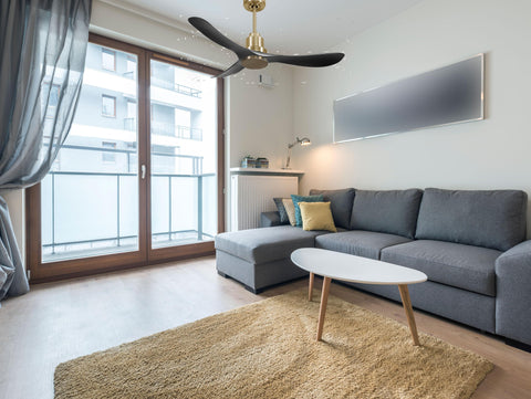 Ventilador de techo Reversible Termostato Wifi Motor DC Techos Inclinados Mando a Distancia Hypersilence Memoria 2