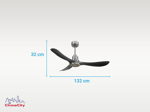 Ventilador de techo Reversible Termostato Wifi Motor DC Techos Inclinados Mando a Distancia Hypersilence Memoria 4