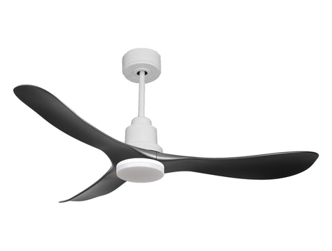 Ventilador de techo Reversible Termostato Dimable Wifi Motor DC Techos Inclinados Mando a Distancia Luz tres tonos Hypersilence Memoria 1