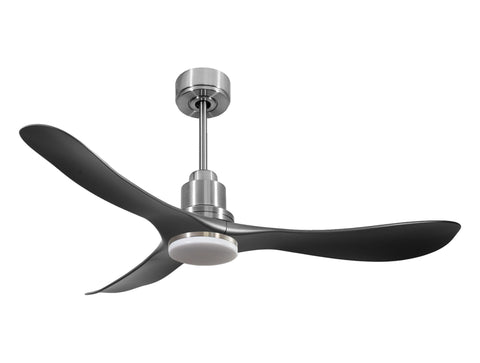 Ventilador de techo Reversible Termostato Dimable Wifi Motor DC Techos Inclinados Mando a Distancia Luz tres tonos Hypersilence Memoria 1