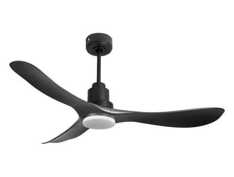 Ventilador de techo Reversible Termostato Dimable Wifi Motor DC Techos Inclinados Mando a Distancia Luz tres tonos Hypersilence Memoria 1