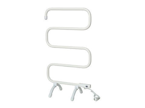 Toallero blanco con diseño moderno de aluminio