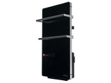 Toallero Calefactor Eléctrico 2000W, bajo consumo, cristal templado negro, pantalla LCD y control WiFi