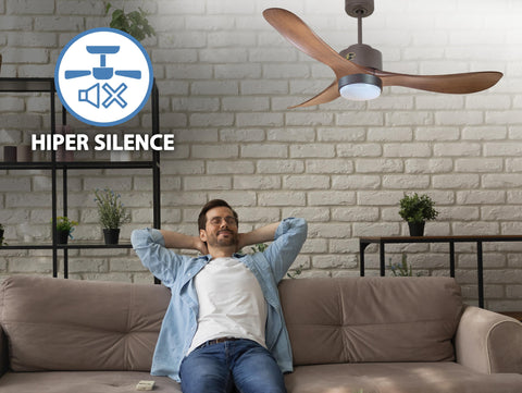 Ventilador de Techo Ultra silencioso de bajo consumo DC TogianD132C02LED65459