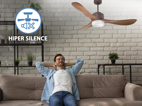 Ventilador de Techo Ultra silencioso de bajo consumo DC TogianD132C02LED65462