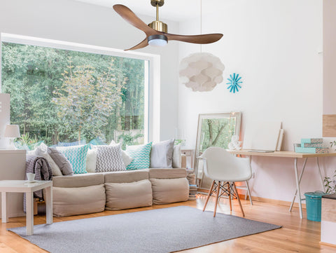 Ventilador de Techo Ultra silencioso de bajo consumo DC TogianD132C02LED65832