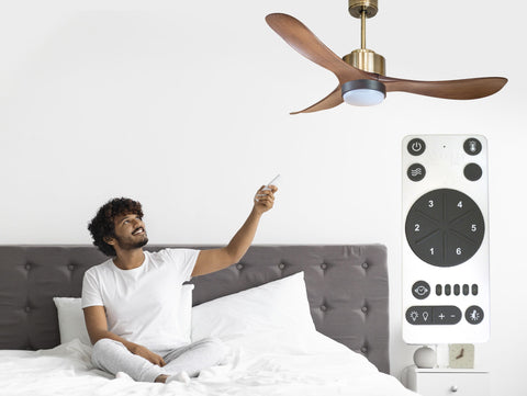 Ventilador de Techo Ultra silencioso de bajo consumo DC TogianD132C02LED65832