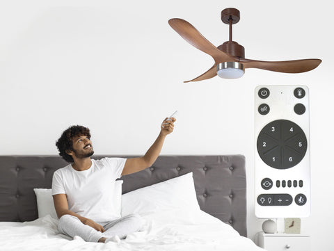 Ventilador de Techo Ultra silencioso de bajo consumo DC TogianD132C02LED70008