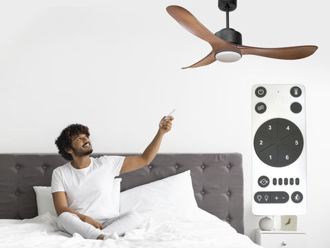 Ventilador de Techo Ultra silencioso de bajo consumo DC TogianD132C02LED70219