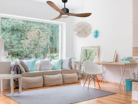 Ventilador de Techo Ultra silencioso de bajo consumo DC TogianD132C02LED70219