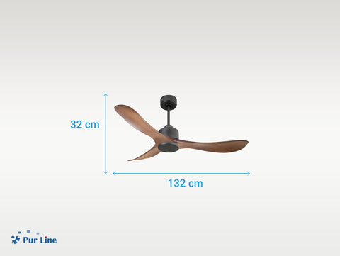 Ventilador de techo Reversible Termostato Wifi Motor DC Techos Inclinados Mando a Distancia Hypersilence Memoria 5