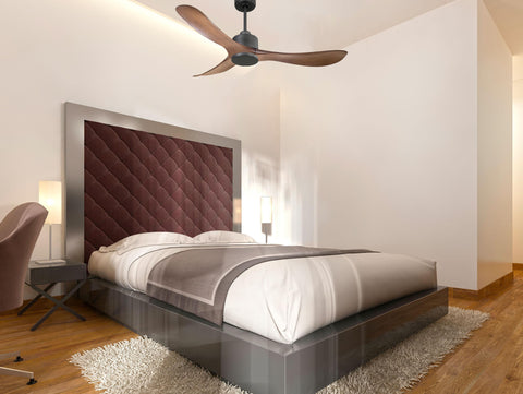 Ventilador de techo Reversible Termostato Wifi Motor DC Techos Inclinados Mando a Distancia Hypersilence Memoria 7