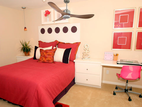 Ventilador de techo Reversible Termostato Dimable Wifi Motor DC Techos Inclinados Mando a Distancia Luz tres tonos Hypersilence Memoria 6