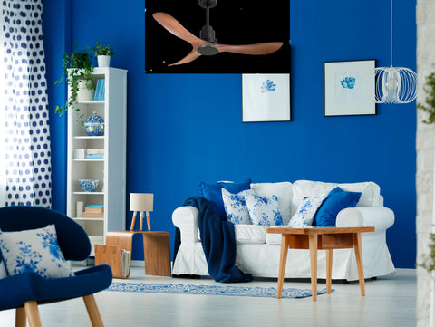 Ventilador de techo Reversible Termostato Wifi Motor DC Techos Inclinados Mando a Distancia Hypersilence Memoria 4