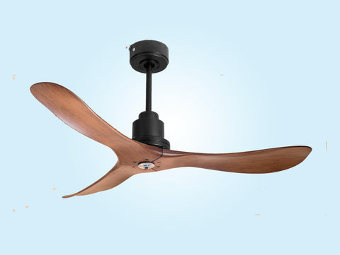 Ventilador de techo Reversible Termostato Dimable Wifi Motor DC Techos Inclinados Mando a Distancia Luz tres tonos Hypersilence Memoria 4