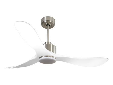 Ventilador de techo Reversible Termostato Dimable Wifi Motor DC Techos Inclinados Mando a Distancia Luz tres tonos Hypersilence Memoria 1