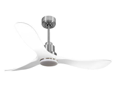 Ventilador de techo Reversible Termostato Dimable Wifi Motor DC Techos Inclinados Mando a Distancia Luz tres tonos Hypersilence Memoria 1