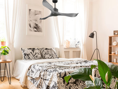 Ventilador de techo Reversible Termostato Wifi Motor DC Techos Inclinados Mando a Distancia Memoria 5