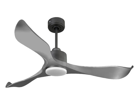 Ventilador de techo Reversible Termostato Dimable Wifi Motor DC Techos Inclinados Mando a Distancia Luz tres tonos Memoria 1