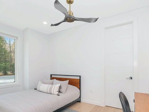 Ventilador de techo Reversible Termostato Wifi Motor DC Techos Inclinados Mando a Distancia Memoria 3