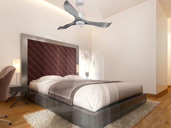 Ventilador de techo Reversible Termostato Wifi Motor DC Techos Inclinados Mando a Distancia Memoria 2