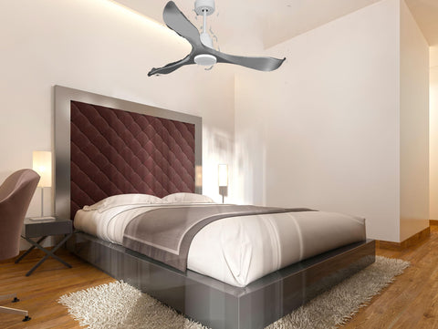 Ventilador de techo Reversible Termostato Wifi Motor DC Techos Inclinados Mando a Distancia Memoria 2