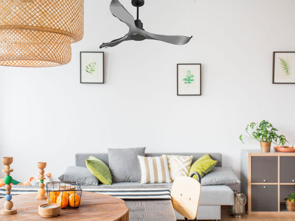 Ventilador de techo Reversible Termostato Wifi Motor DC Techos Inclinados Mando a Distancia Memoria 2