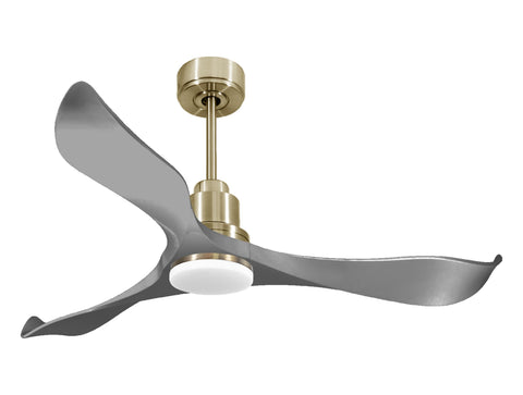 Ventilador de techo Modo Invierno/Verano Termostato Dimable Wifi Motor DC Techos Inclinados Mando a Distancia Luz tres tonos Hypersilence Memoria