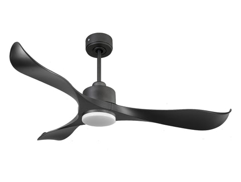 Ventilador de techo Reversible Termostato Dimable Wifi Motor DC Techos Inclinados Mando a Distancia Luz tres tonos Adaptador 2/3 Aspas Hypersilence Memoria 1