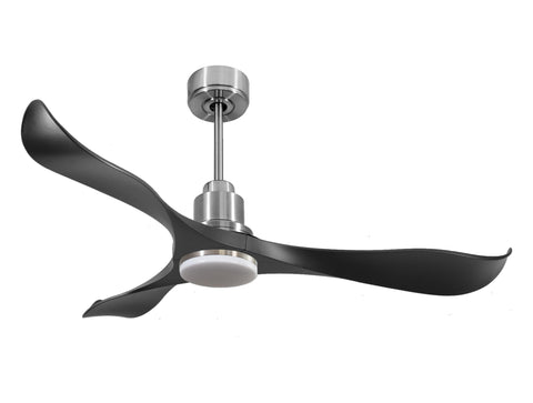 Ventilador de techo Reversible Termostato Dimable Wifi Motor DC Techos Inclinados Mando a Distancia Luz tres tonos Adaptador 2/3 Aspas Hypersilence Memoria 1