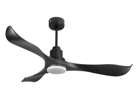 Ventilador de techo Reversible Termostato Dimable Wifi Motor DC Techos Inclinados Mando a Distancia Luz tres tonos Adaptador 2/3 Aspas Hypersilence Memoria 1