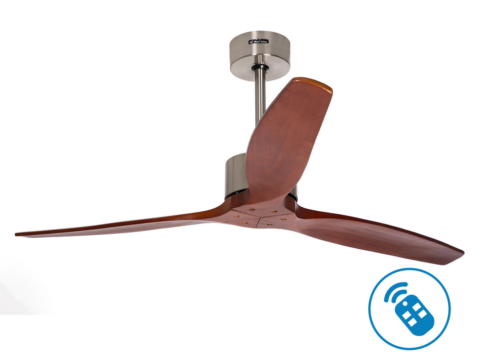 Ventilador de techo 35W reversible y 3 aspas de madera 132 cm