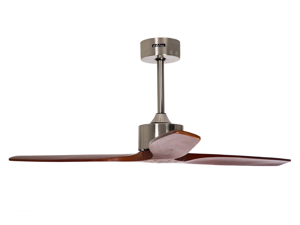Ventilador de techo 35W reversible y 3 aspas de madera 132 cm