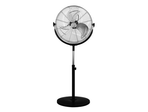 Ventilador industrial de pie en aluminio 120W con altura regulable