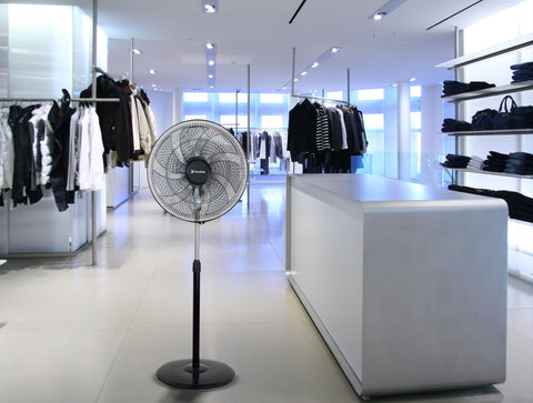 Ventilador Industrial de pie 100W con 7 aspas